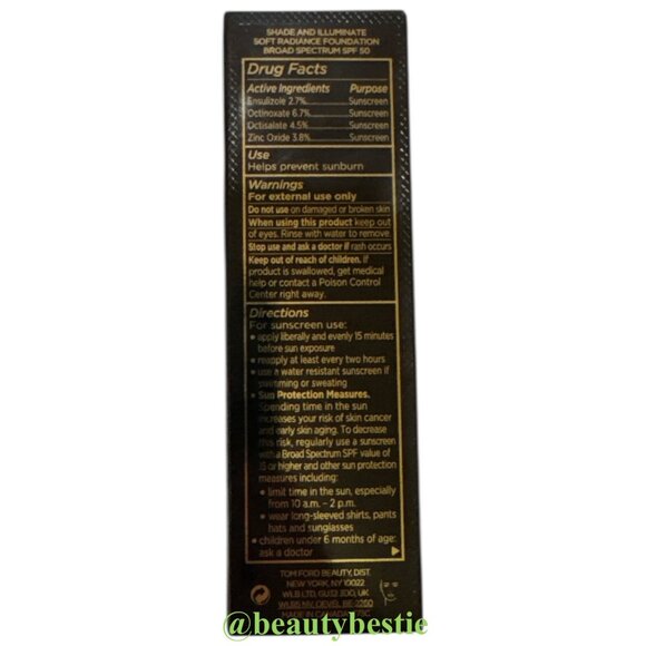 NIB Tom Ford Shade and Illuminate Soft Radiance Foundation SPF 50 8.2 Warm Honey - Picture 8 of 8